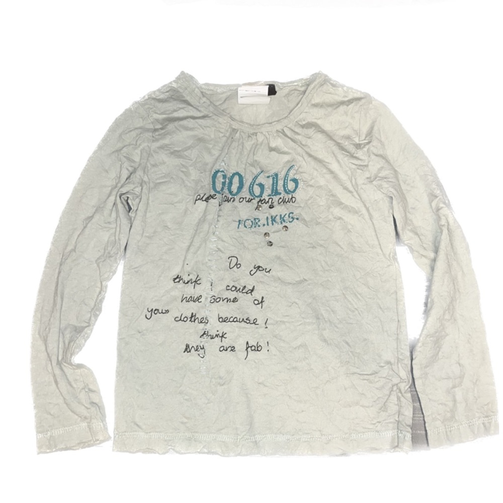 IKKS girls size 4 long sleeve T-shirt